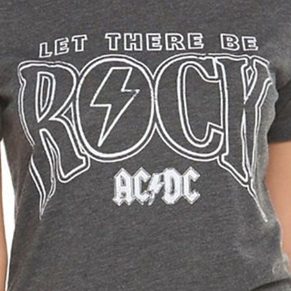 AC/DC Let There Be Rock Logo metal rock Official T-Shirt S NWT - Picture 2 of 2